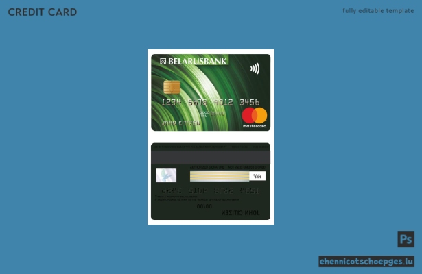 Beispielvorschau der Mastercard der Belarus Bank